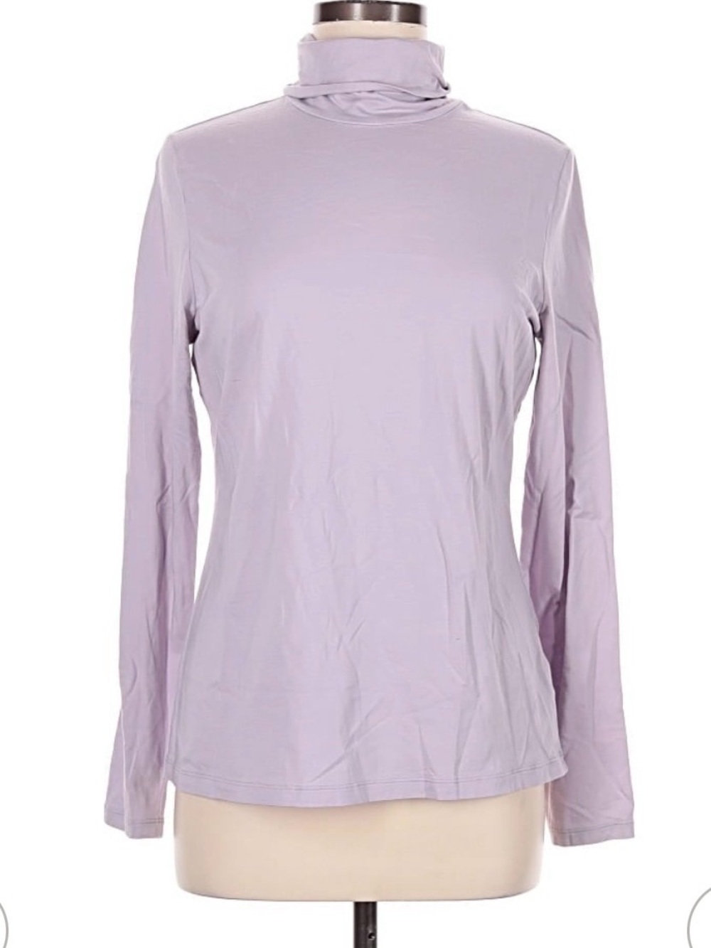 Lands' End Lavender Long Sleeve Turtleneck